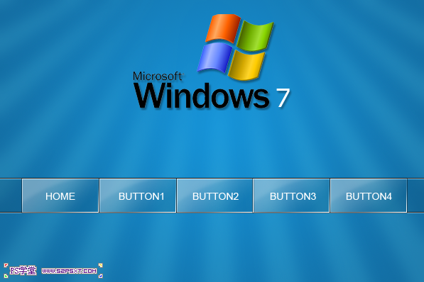 photoshop制作window7移动导航网页界面设计教程
