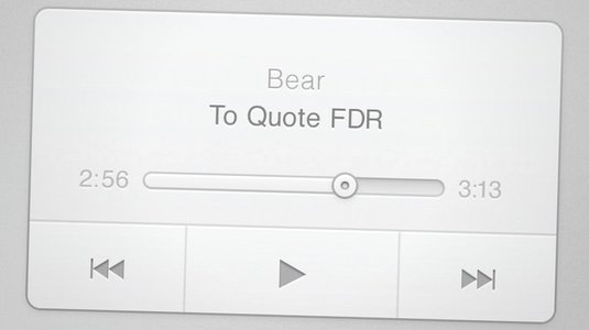Mock up a music player widget in <a href='http://www.86ps.com/'><font color=''>Photoshop</font></a>