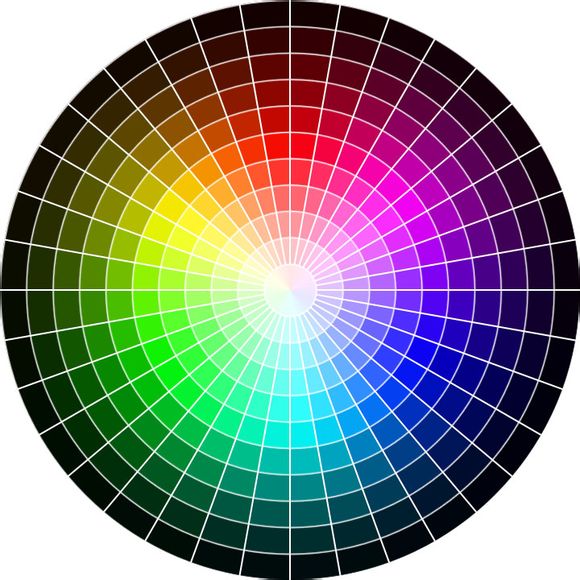 photoshop绘制色轮/色环配色表制作教程