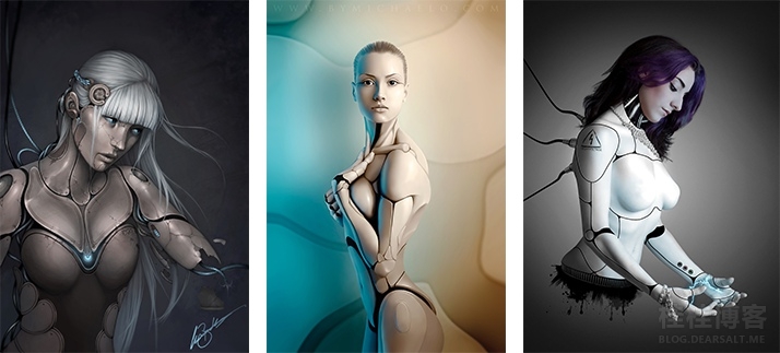 photoshop打造超酷美女机器人后期合成教程