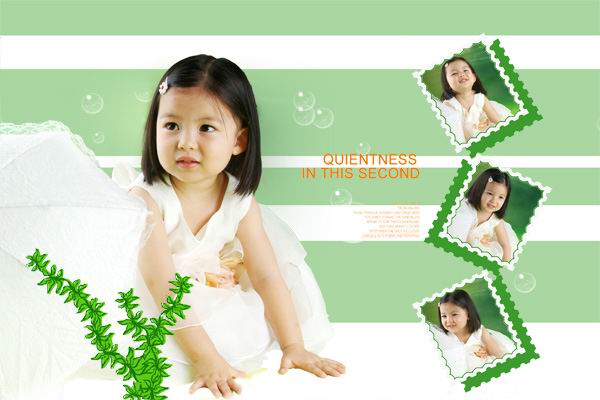 儿童照片模板psd素材娜娜公主系列2012最新儿