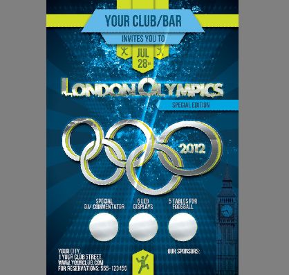 伦敦奥运会海报模板psd素材2012年伦敦奥运会